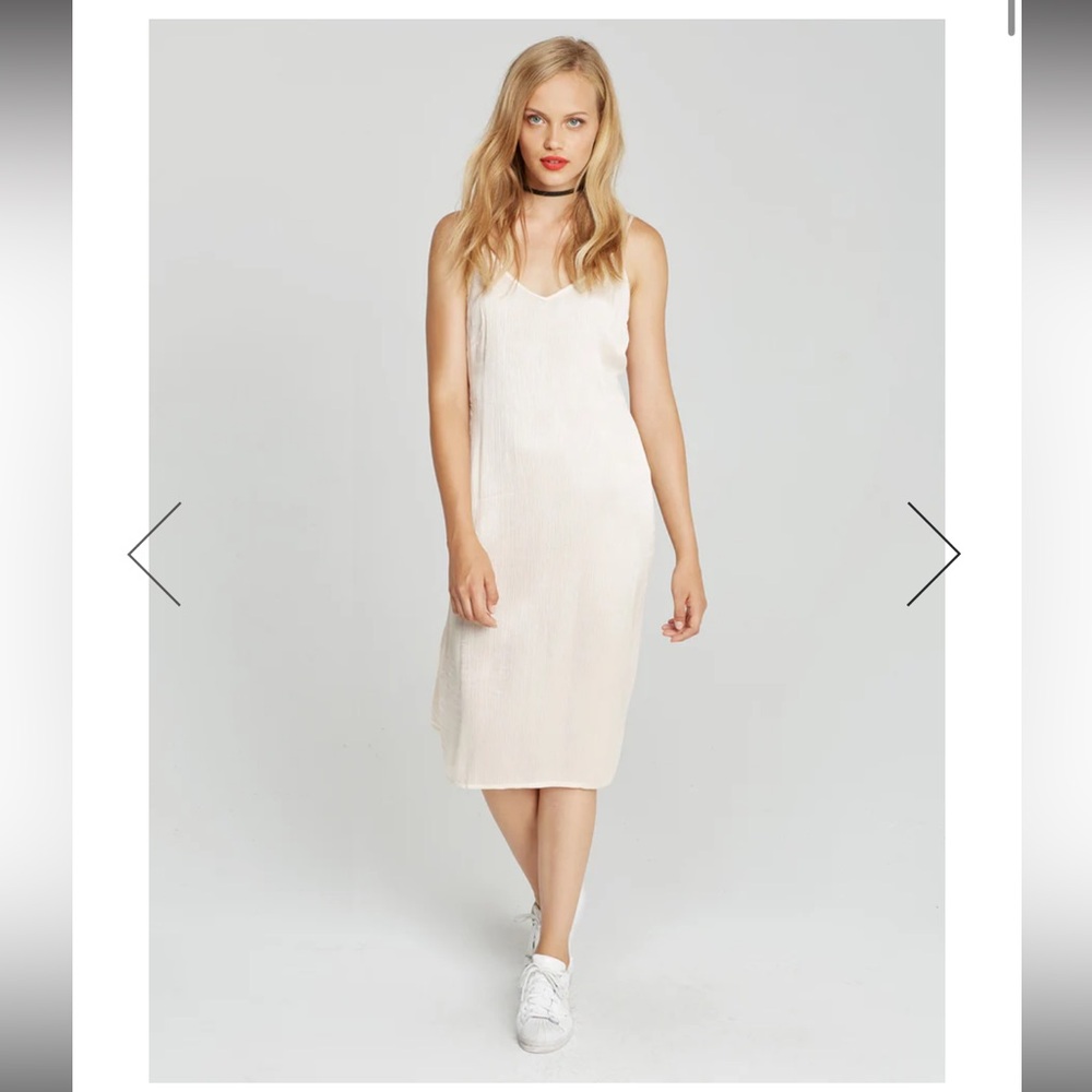 Neutral Slip Midi Dress - Women